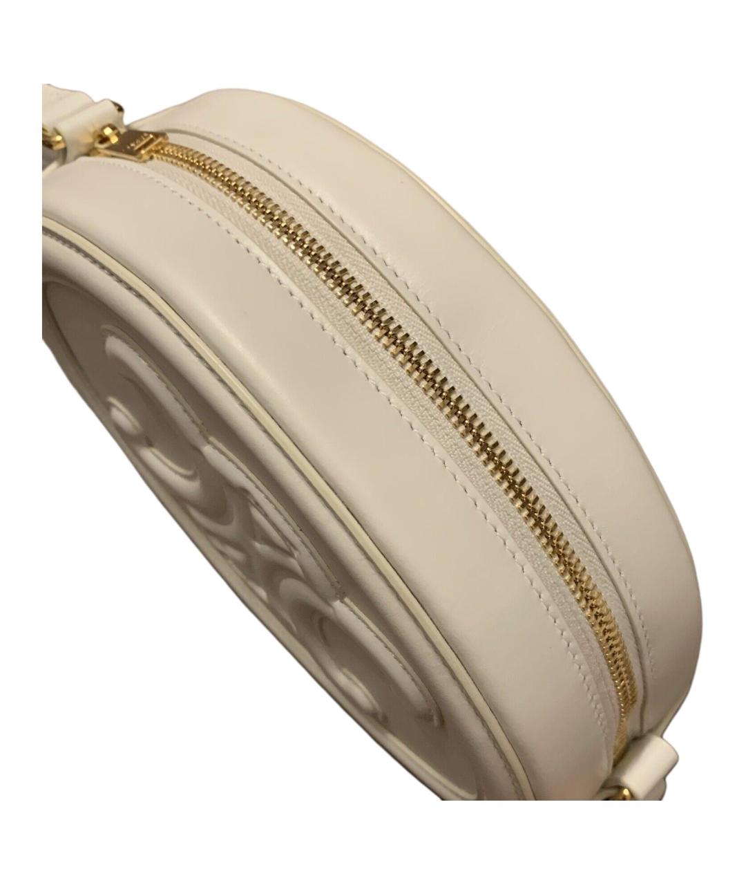 CELINE Белая кожаная сумка через плечо, фото 9