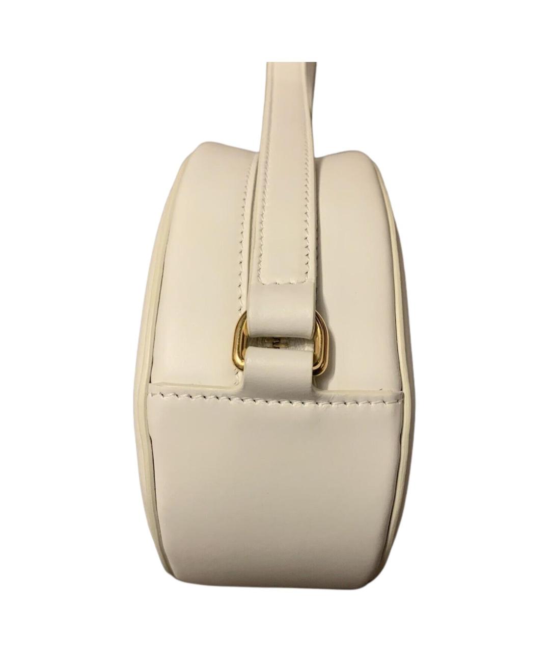 CELINE Белая кожаная сумка через плечо, фото 3