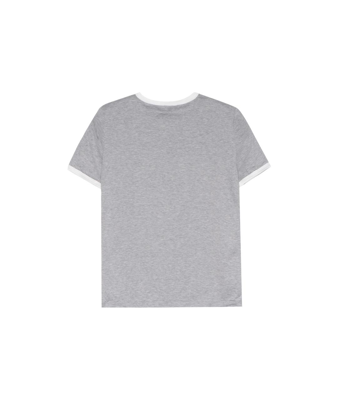 CELINE Серая хлопковая футболка, фото 2