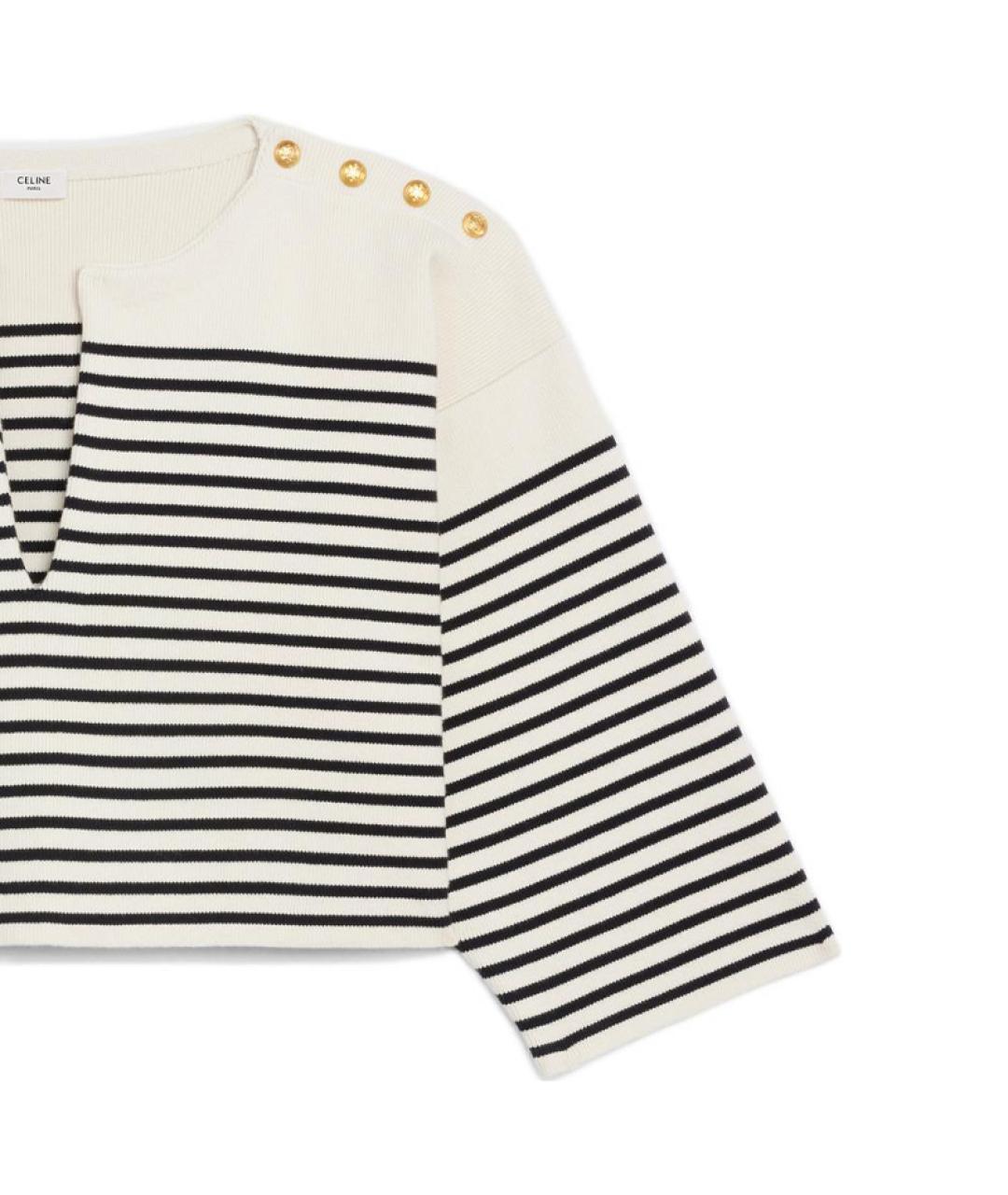 CELINE Белый джемпер / свитер, фото 5