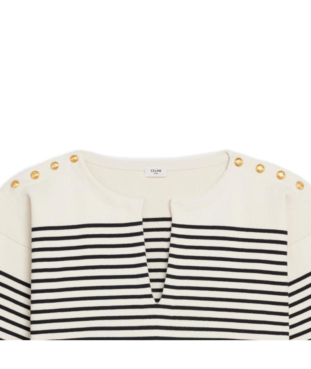 CELINE Белый джемпер / свитер, фото 3