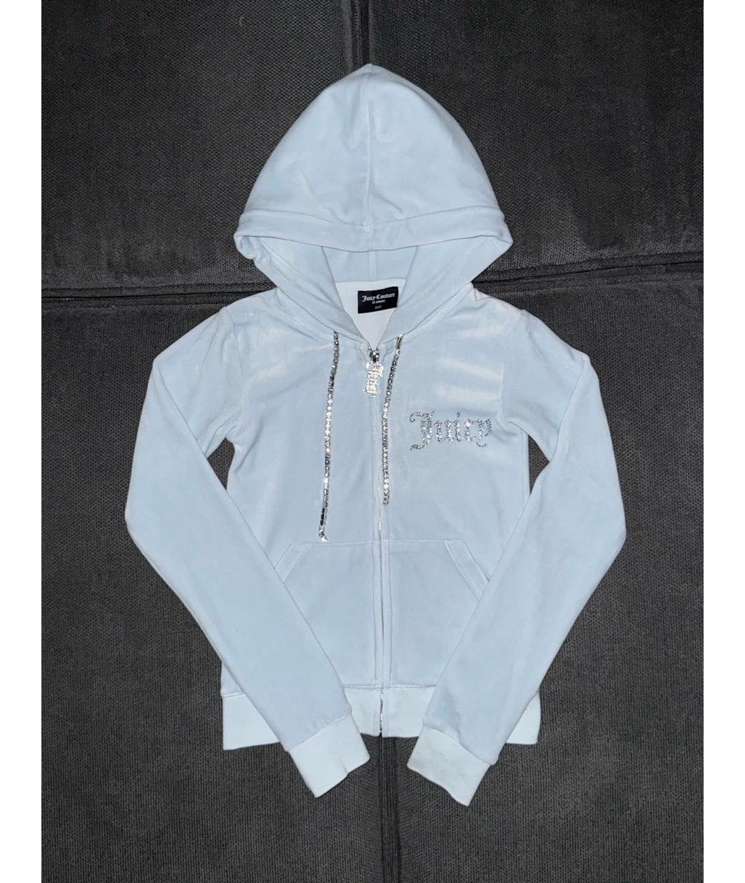 JUICY COUTURE Голубой велюровый костюм с брюками, фото 6