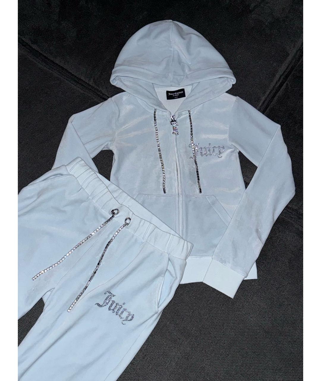 JUICY COUTURE Голубой велюровый костюм с брюками, фото 5