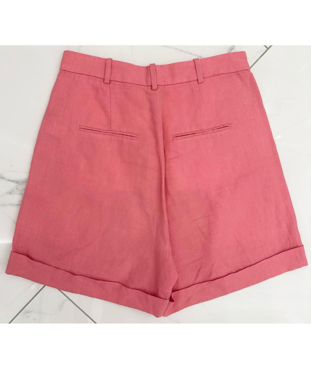 POLO RALPH LAUREN Коралловые льняные шорты, фото 2