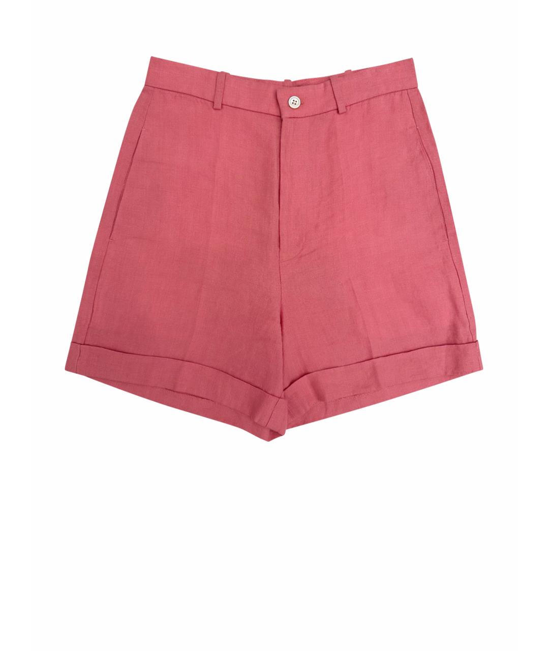 POLO RALPH LAUREN Коралловые льняные шорты, фото 1