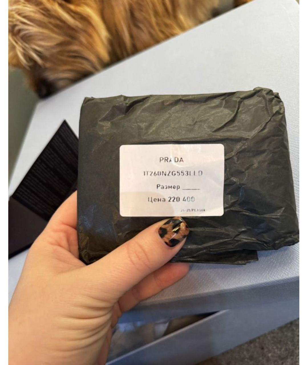 PRADA Черные кожаные ботинки, фото 6