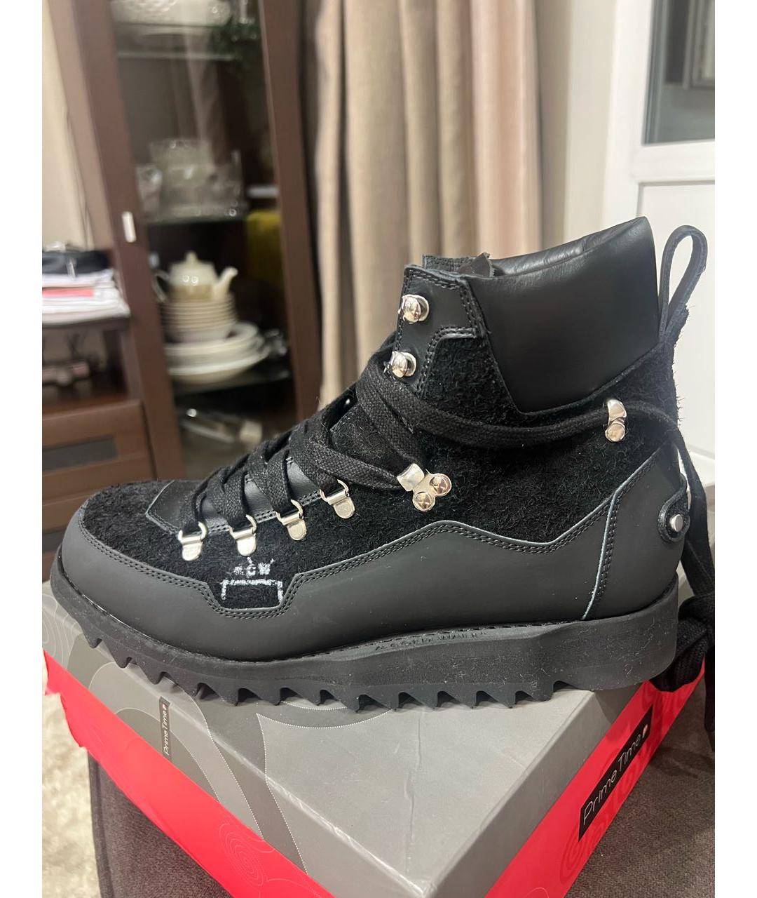 A-COLD-WALL* Черные замшевые высокие ботинки, фото 8