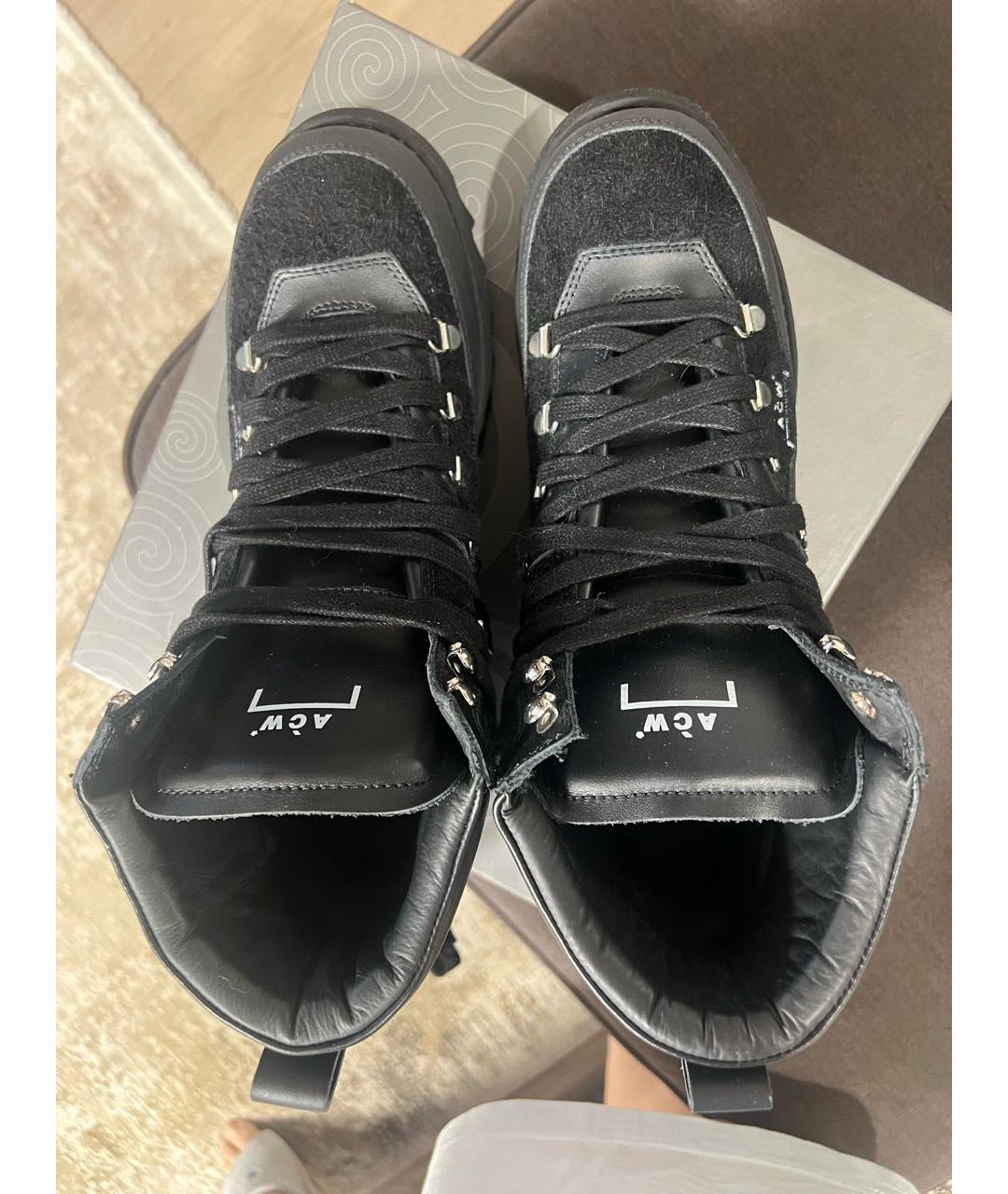 A-COLD-WALL* Черные замшевые высокие ботинки, фото 2