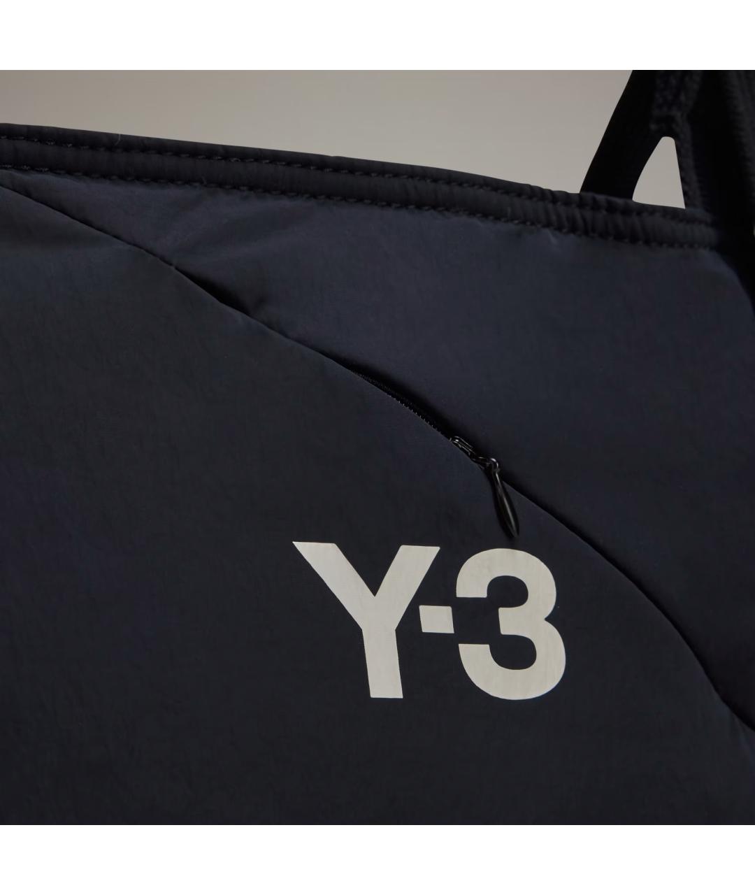 Y-3 Черная синтетическая сумка на плечо, фото 5