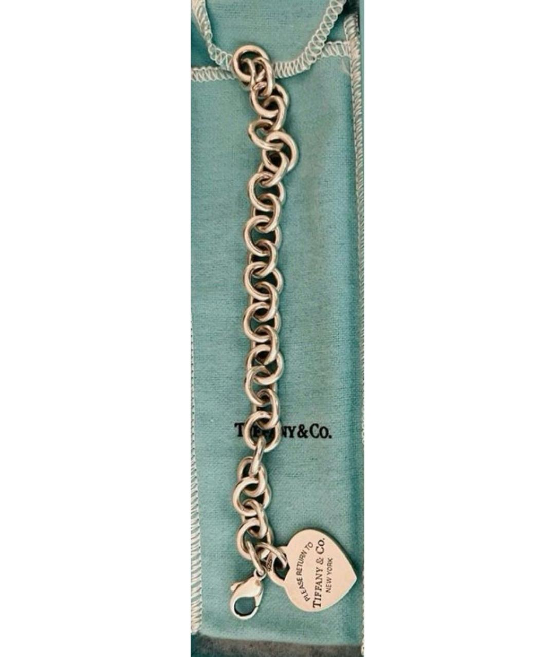 TIFFANY&CO Серебрянный серебряный браслет, фото 6