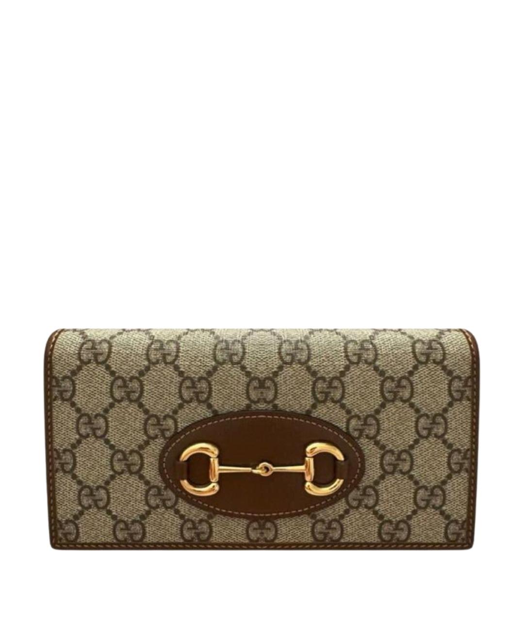 GUCCI Коричневая кожаная сумка через плечо, фото 7