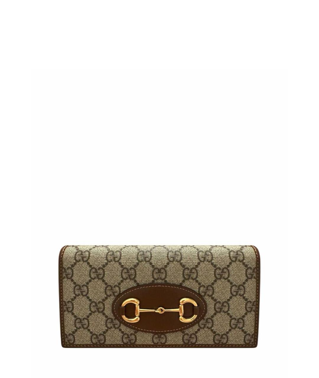 GUCCI Коричневая кожаная сумка через плечо, фото 6