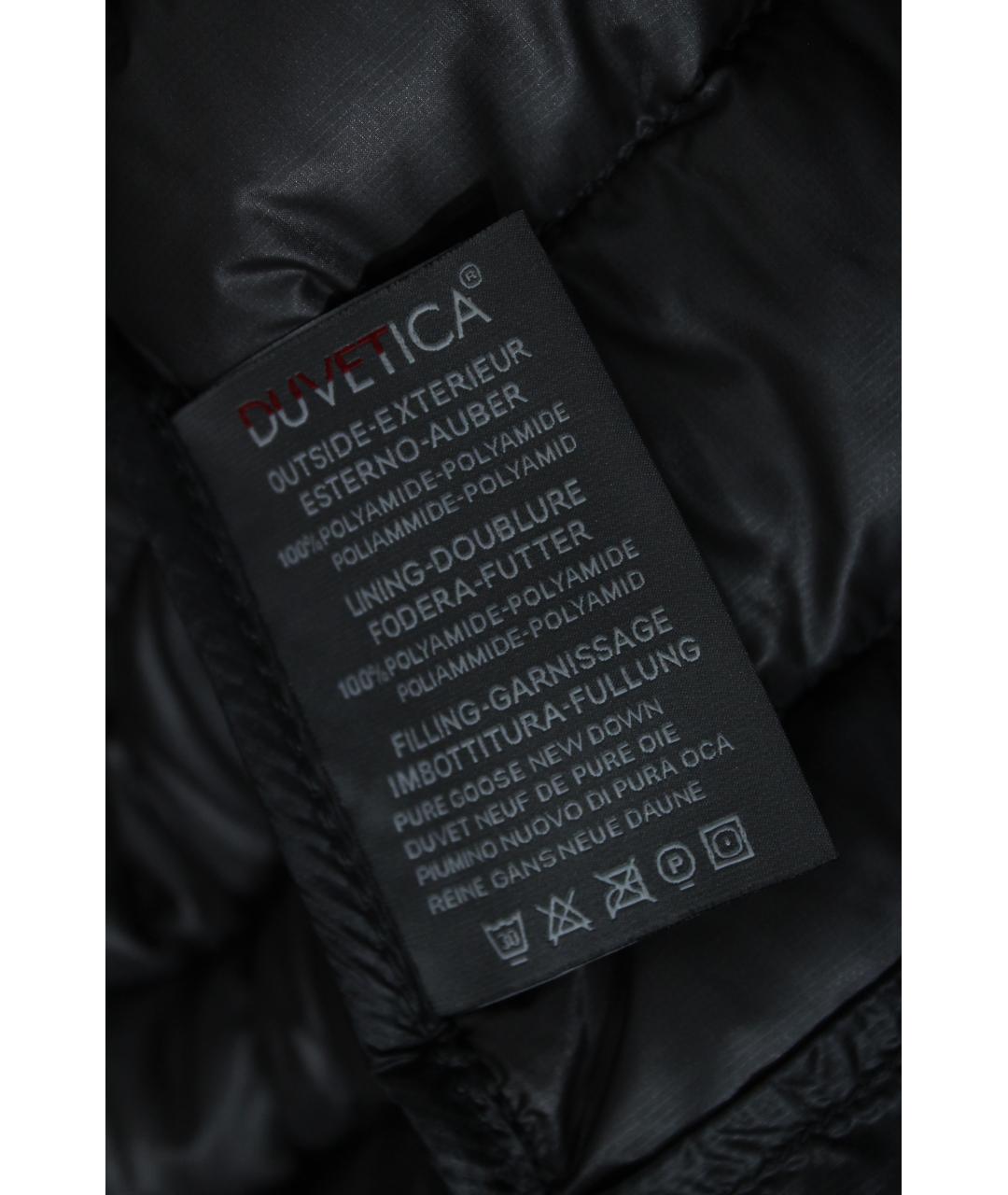 DUVETICA Черный полиамидовый пуховик, фото 8
