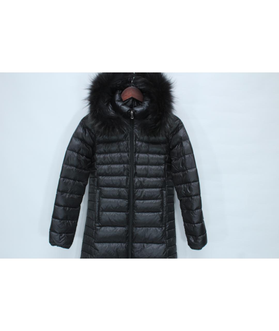 DUVETICA Черный полиамидовый пуховик, фото 2