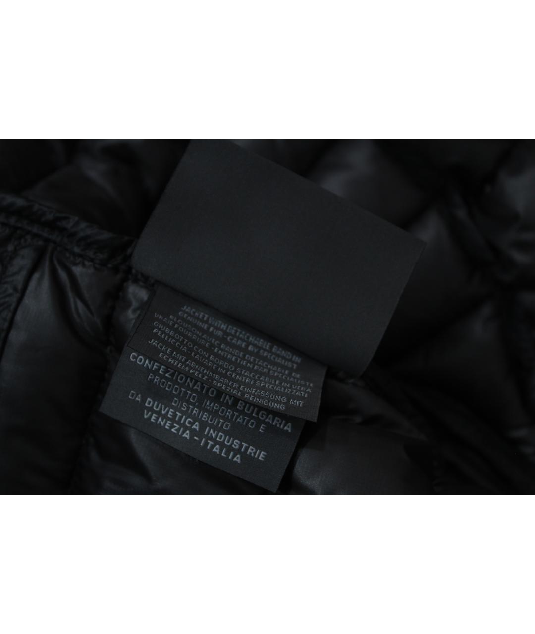 DUVETICA Черный полиамидовый пуховик, фото 9