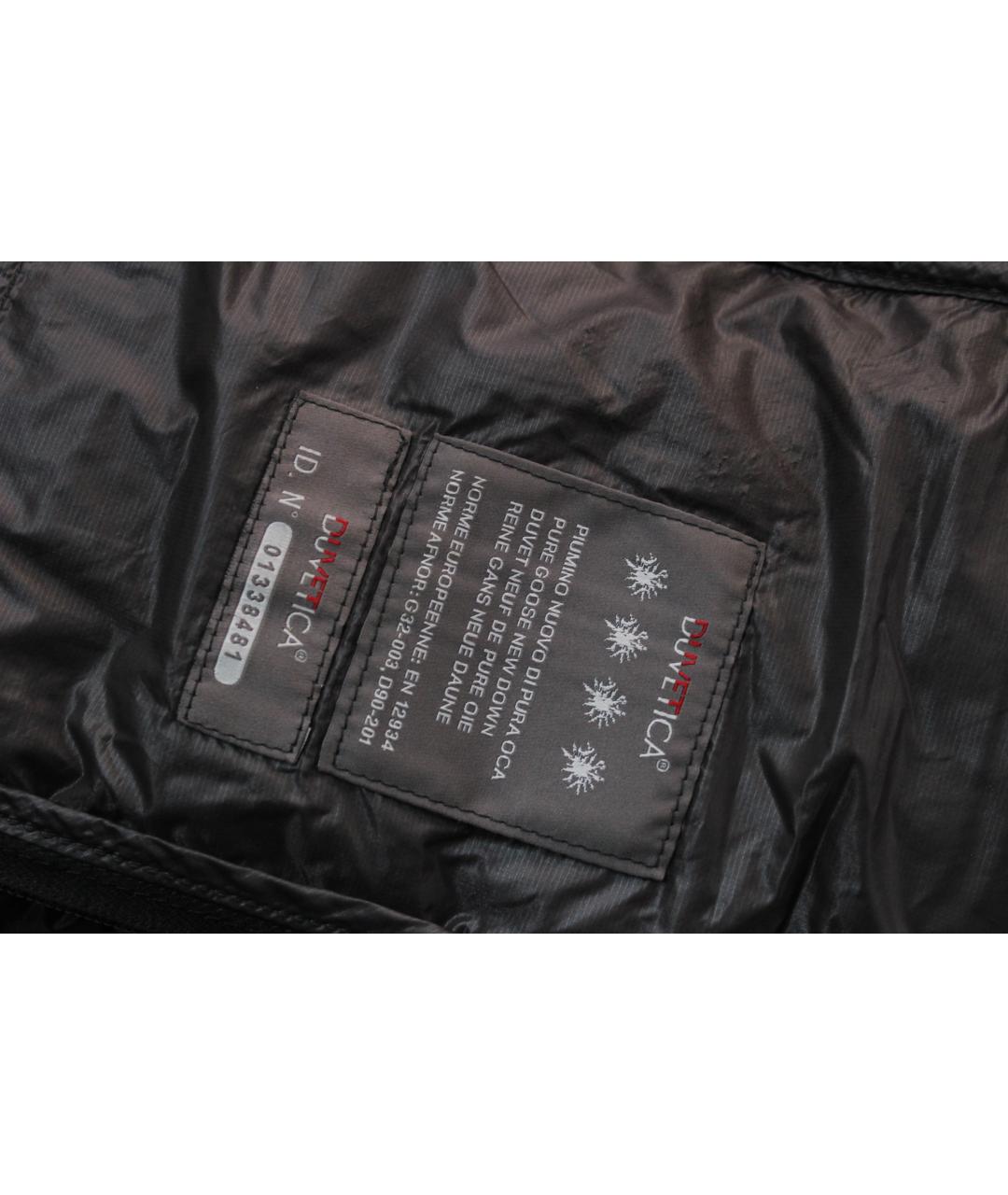 DUVETICA Черный полиамидовый пуховик, фото 7