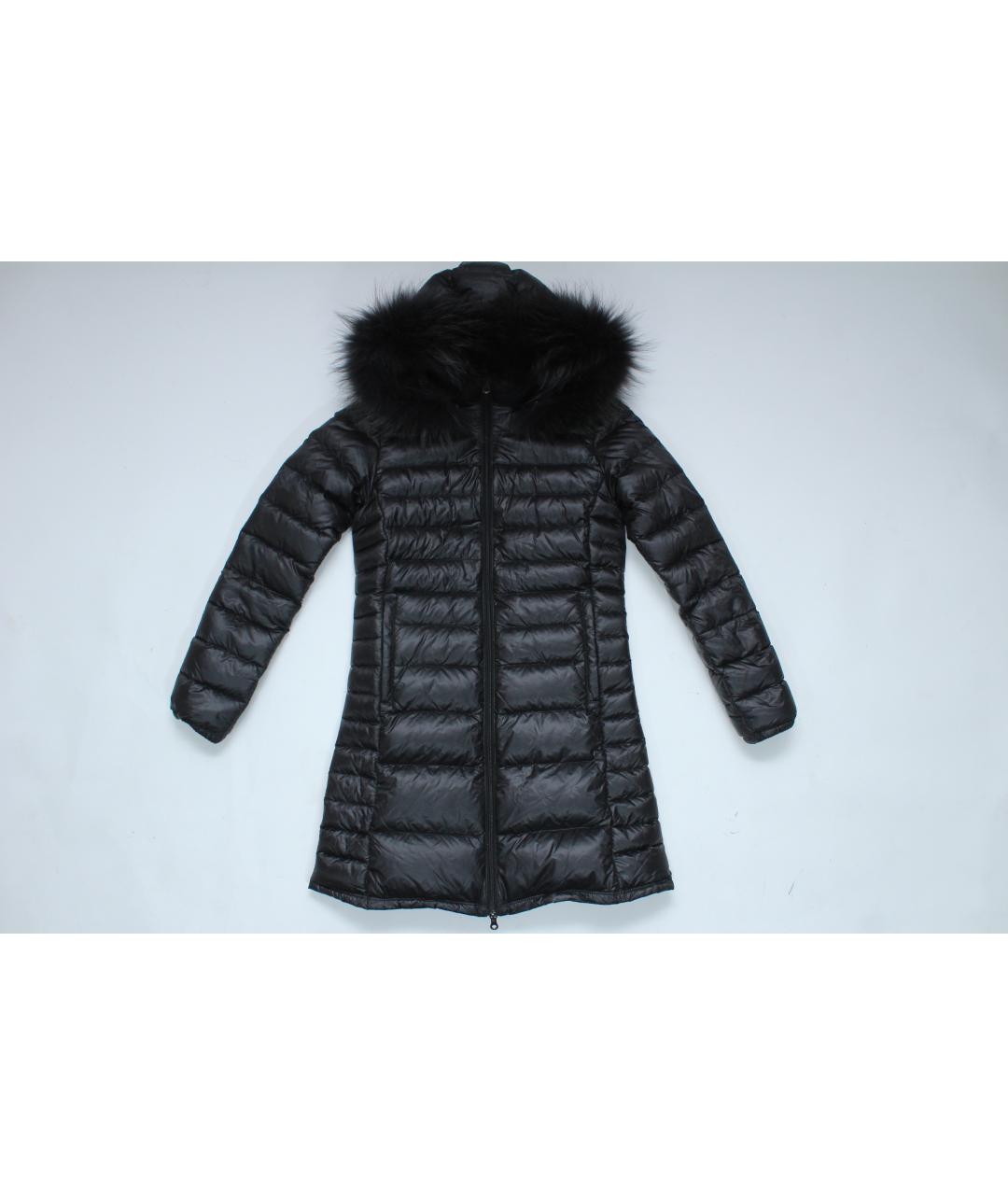 DUVETICA Черный полиамидовый пуховик, фото 4