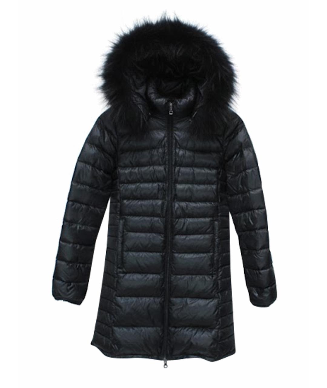 DUVETICA Черный полиамидовый пуховик, фото 1