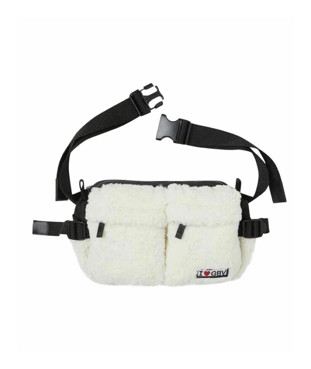 GIAMBATTISTA VALLI Белая меховая сумка через плечо, фото 1