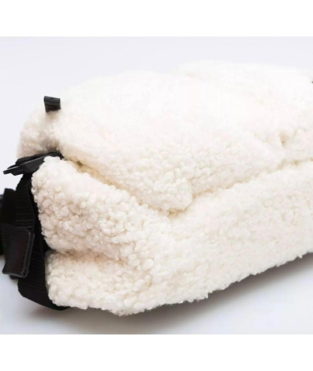 GIAMBATTISTA VALLI Белая меховая сумка через плечо, фото 4