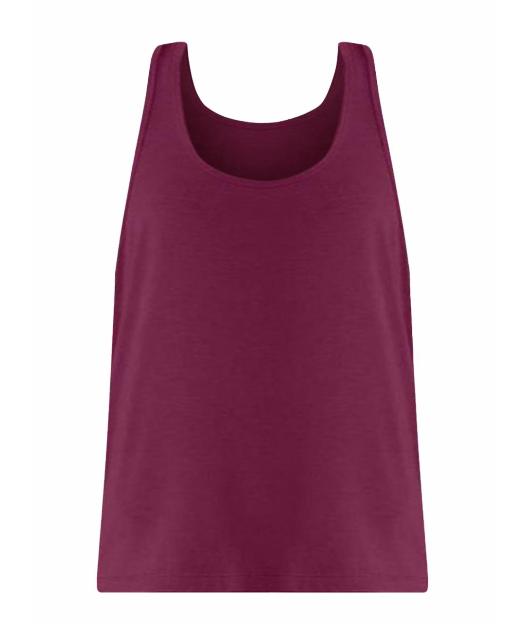 ALO YOGA Бордовая майка, фото 1