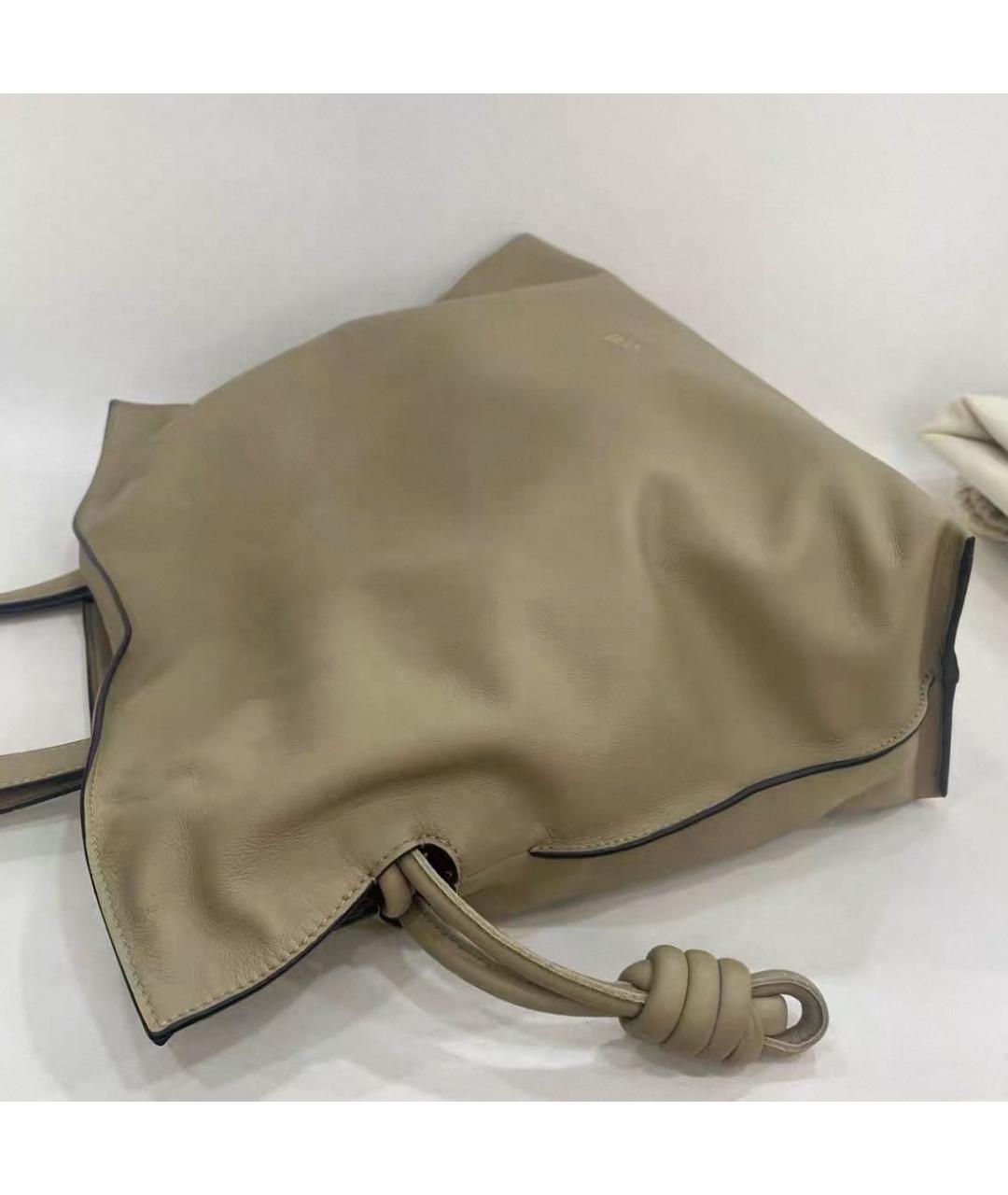 LOEWE Зеленая кожаная сумка с короткими ручками, фото 7