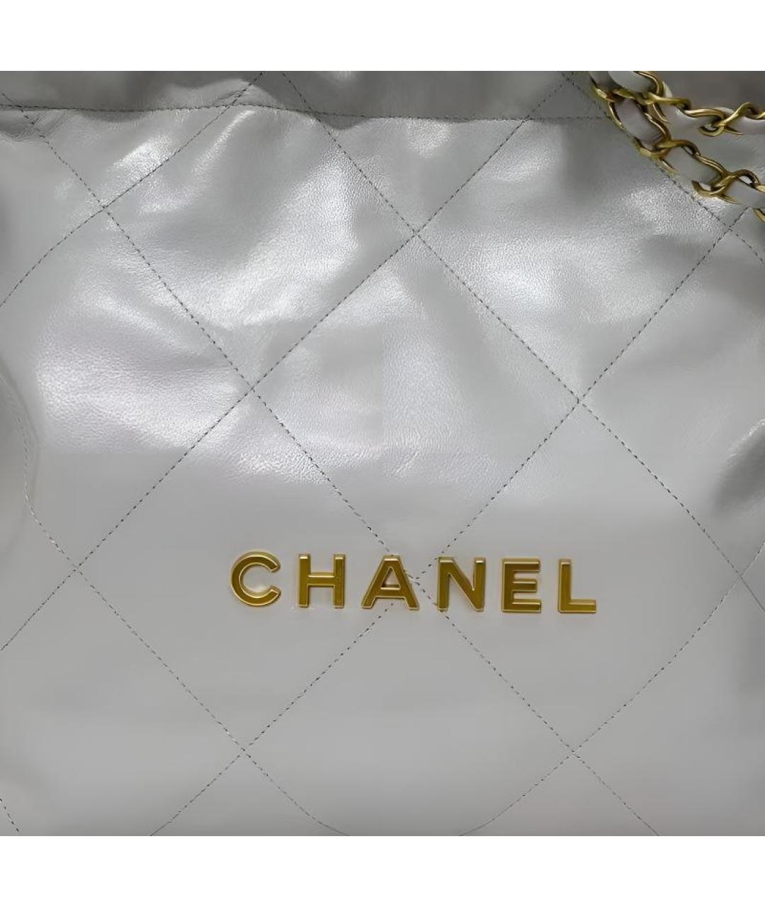 CHANEL Серая кожаная сумка через плечо, фото 2