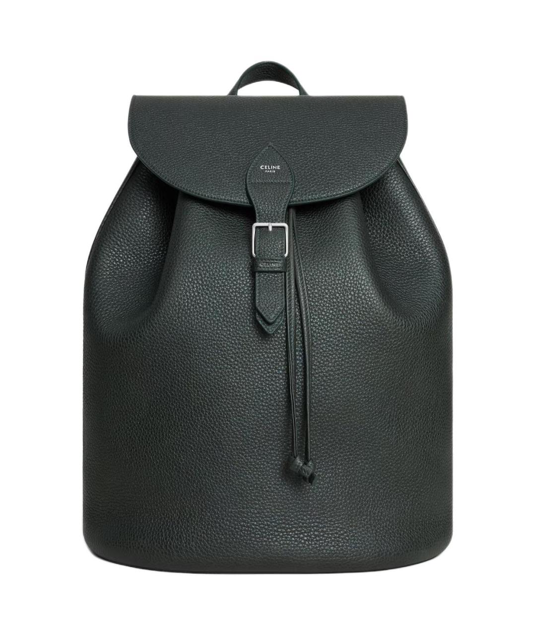 CELINE Зеленый кожаный рюкзак, фото 1