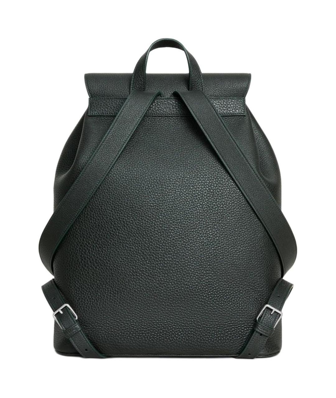 CELINE Зеленый кожаный рюкзак, фото 4