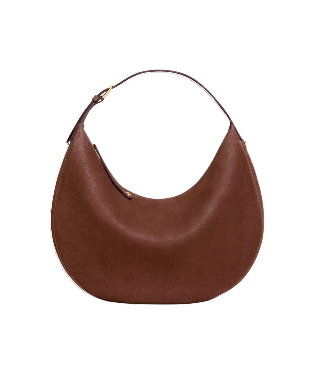 CELINE Коричневая кожаная сумка через плечо, фото 1