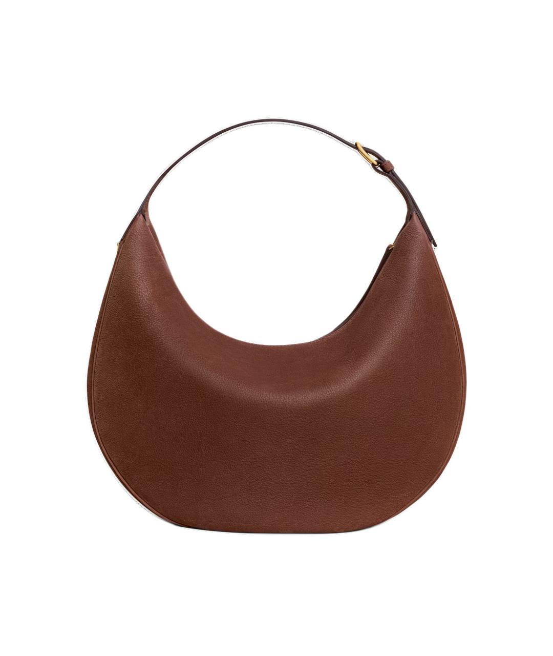 CELINE Коричневая кожаная сумка через плечо, фото 3