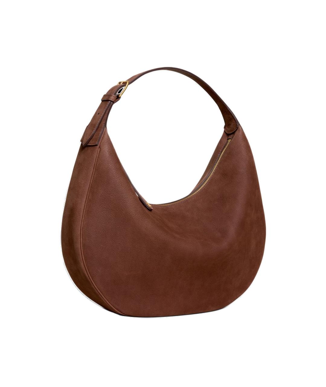 CELINE Коричневая кожаная сумка через плечо, фото 2