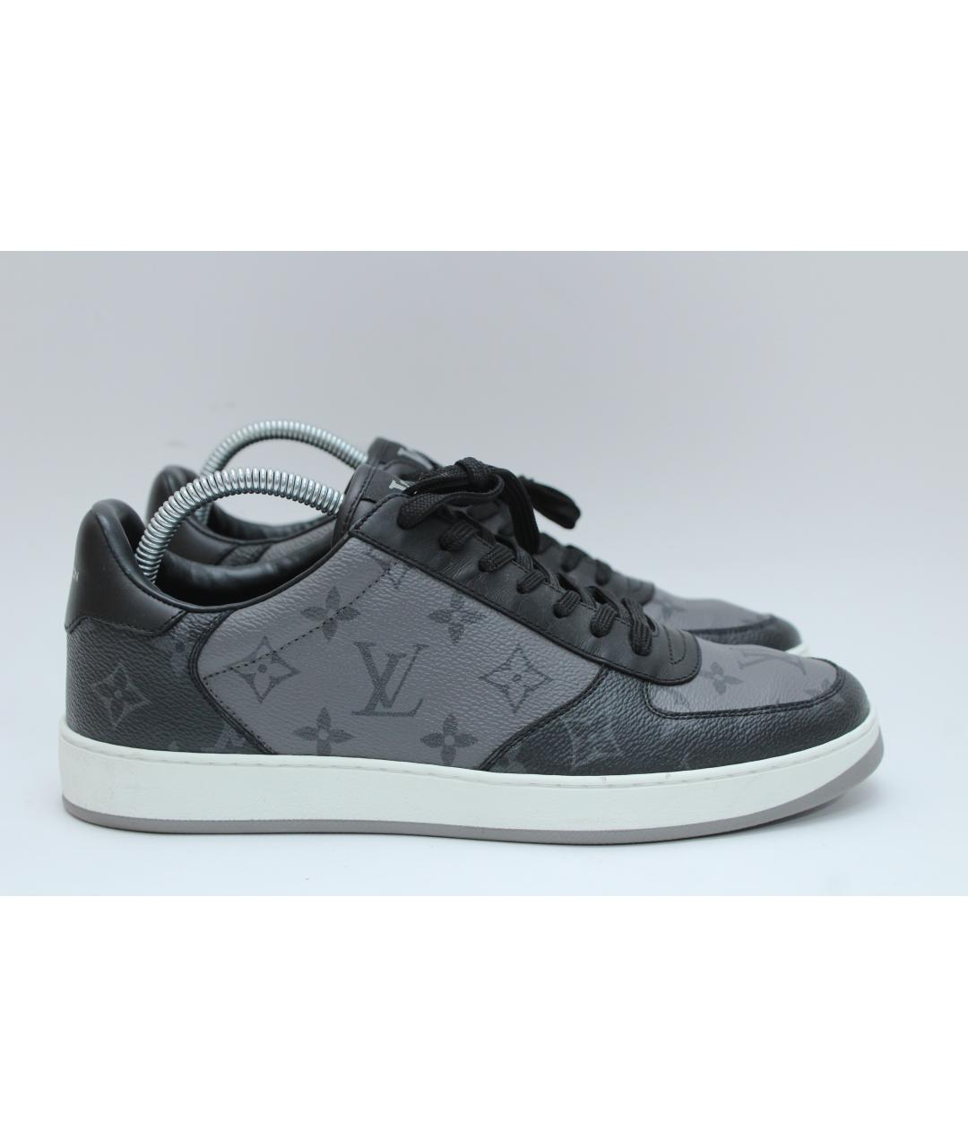 LOUIS VUITTON Серые низкие кроссовки / кеды, фото 10