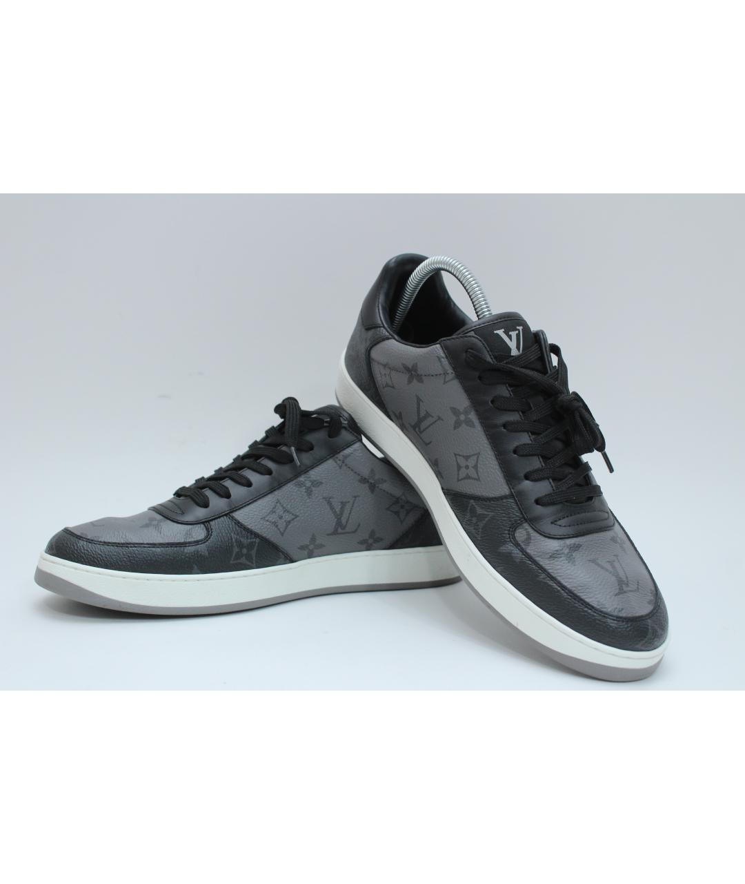 LOUIS VUITTON Серые низкие кроссовки / кеды, фото 3