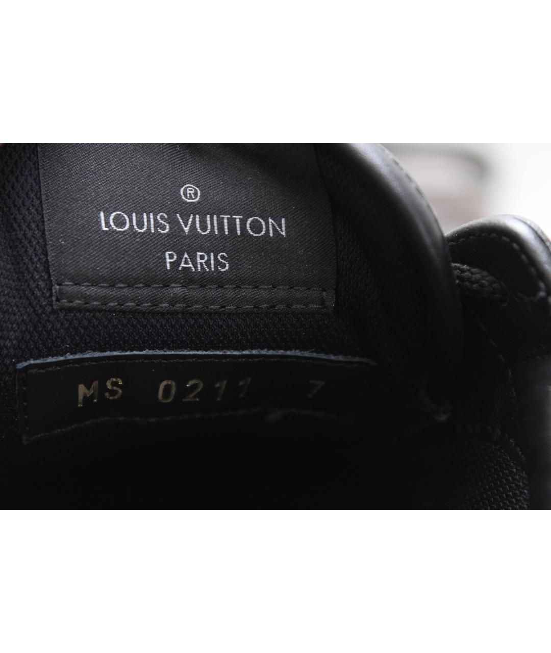 LOUIS VUITTON Серые низкие кроссовки / кеды, фото 9