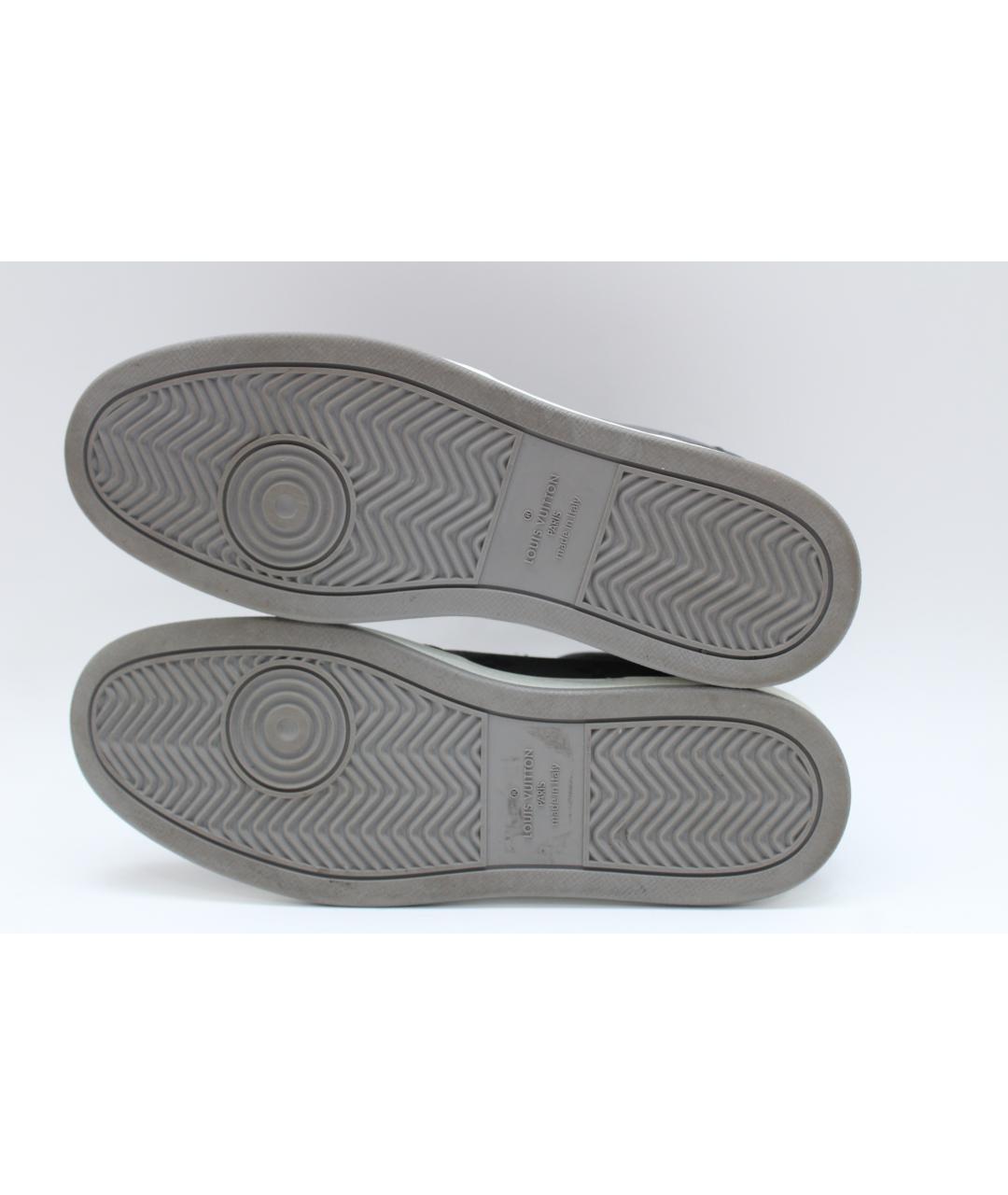LOUIS VUITTON Серые низкие кроссовки / кеды, фото 8
