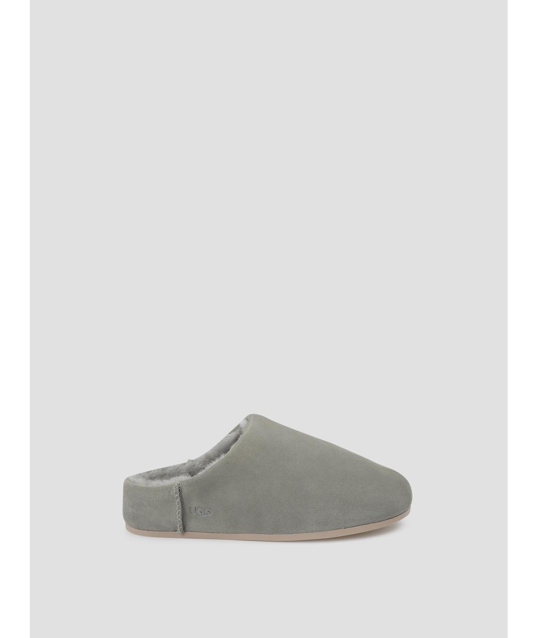 UGG AUSTRALIA Зеленые замшевые мюли, фото 4