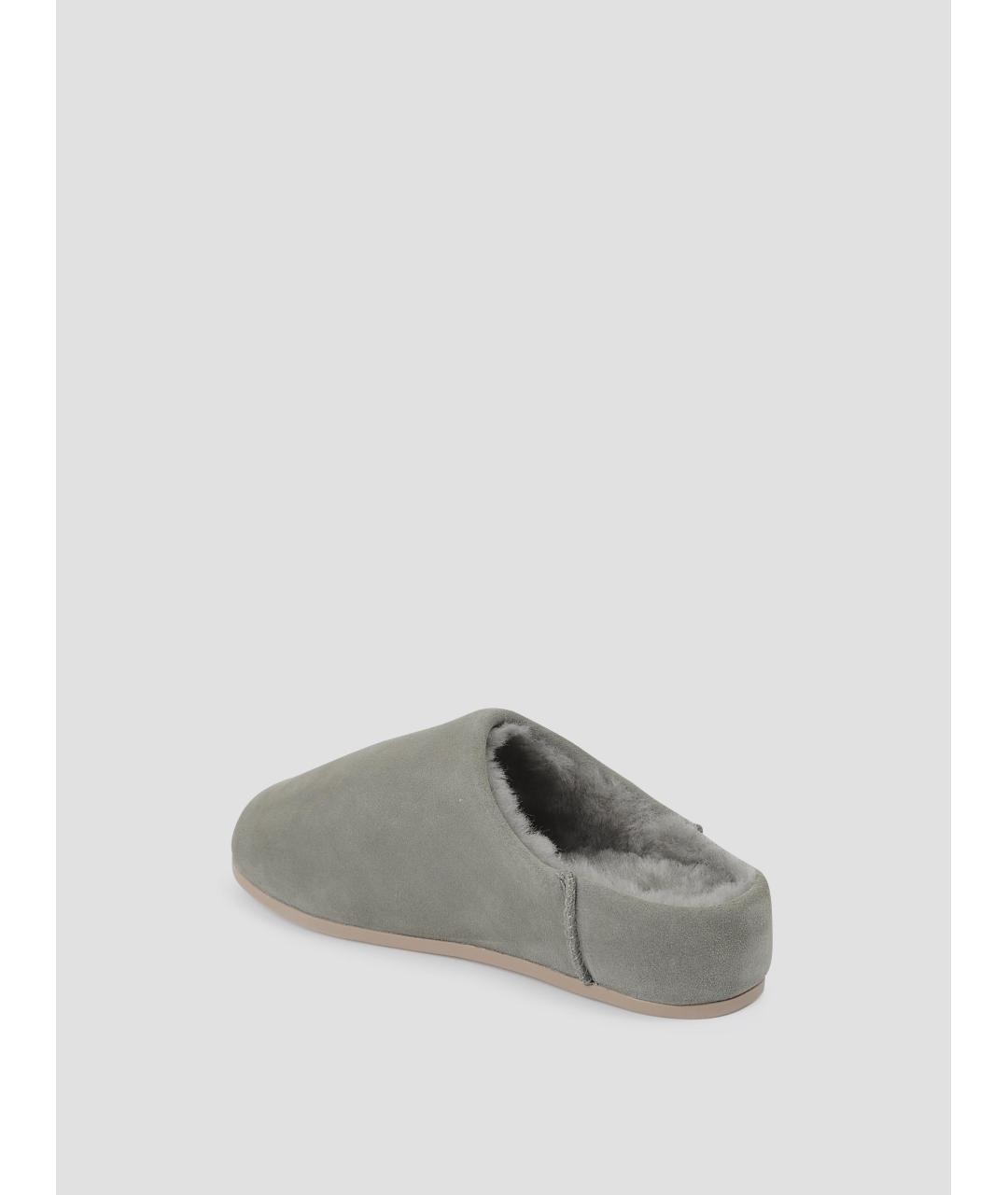 UGG AUSTRALIA Зеленые замшевые мюли, фото 3