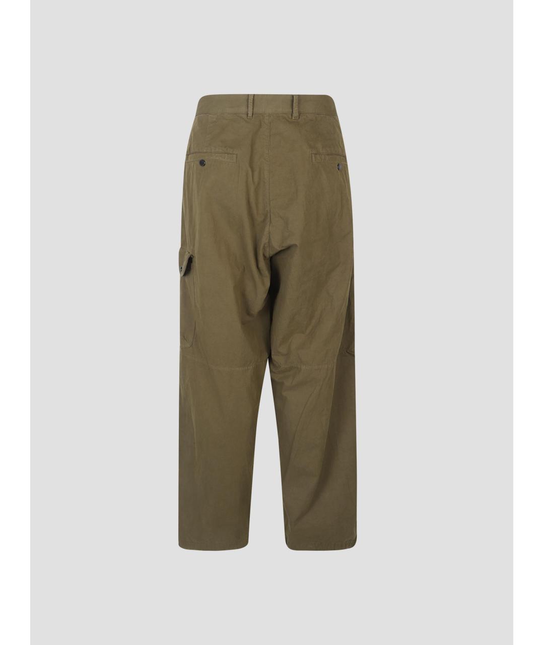 CP COMPANY Зеленые хлопковые повседневные брюки, фото 2