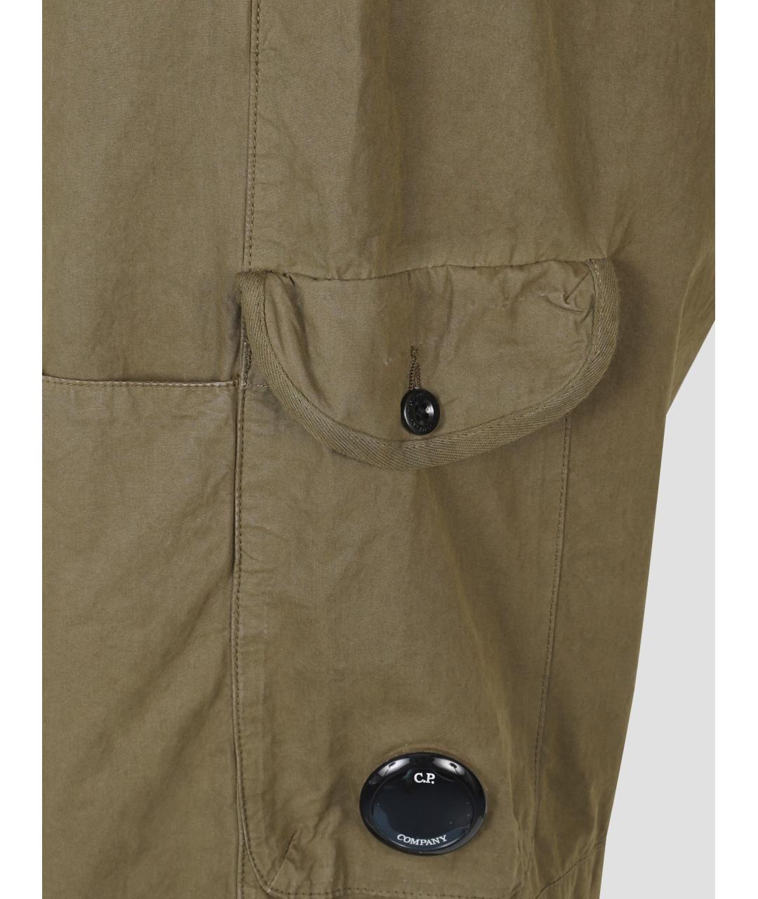 CP COMPANY Зеленые хлопковые повседневные брюки, фото 3