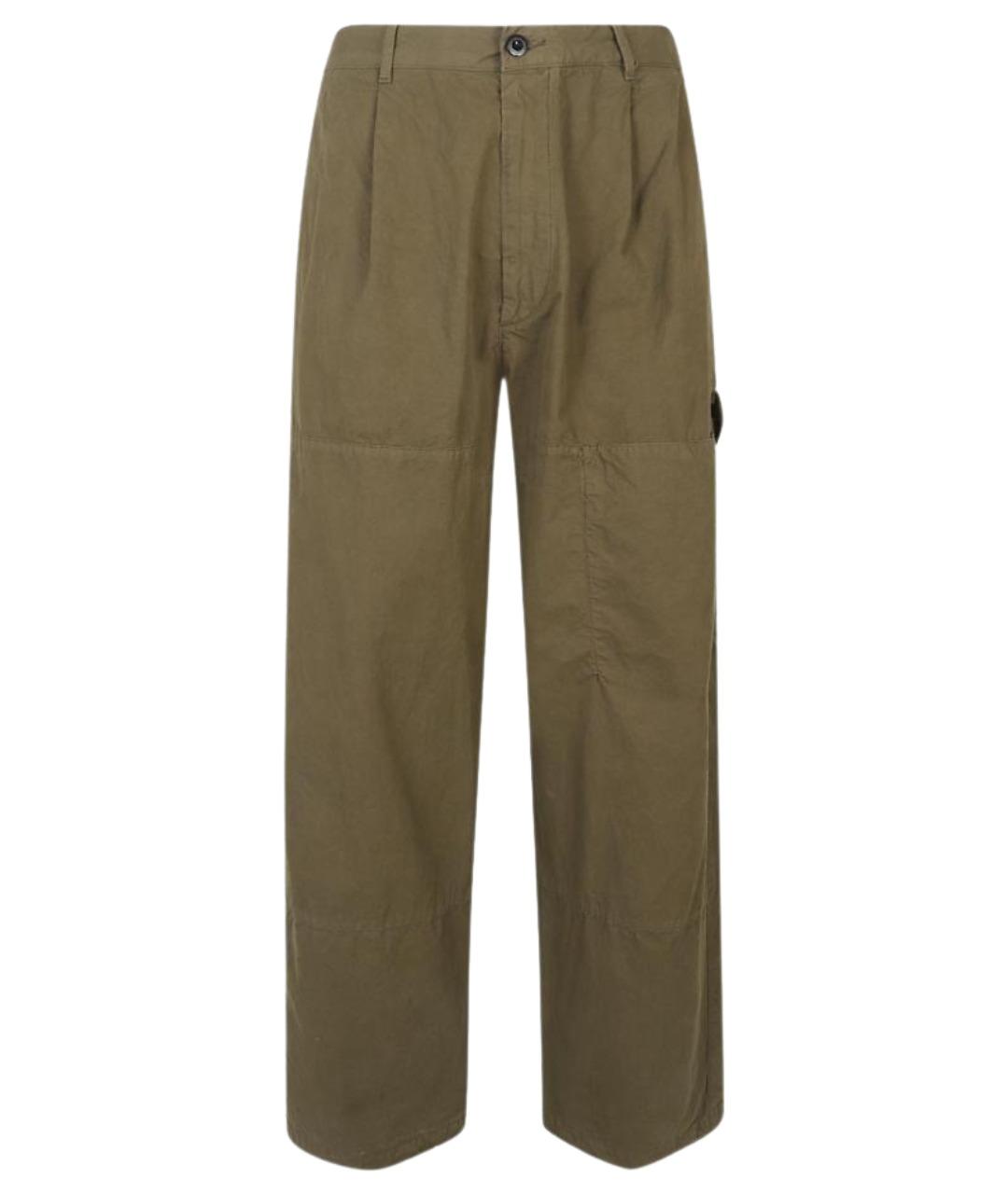 CP COMPANY Зеленые хлопковые повседневные брюки, фото 1