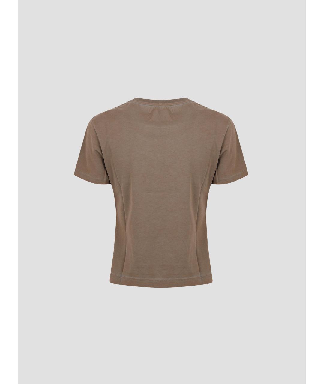 VIVIENNE WESTWOOD Хаки хлопковая футболка, фото 2