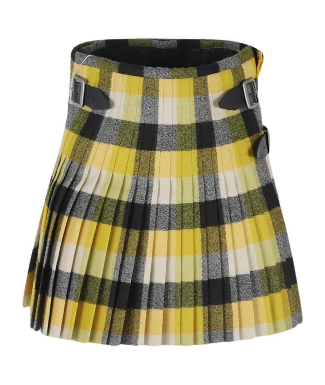 VIVIENNE WESTWOOD Мульти шерстяная юбка мини, фото 1