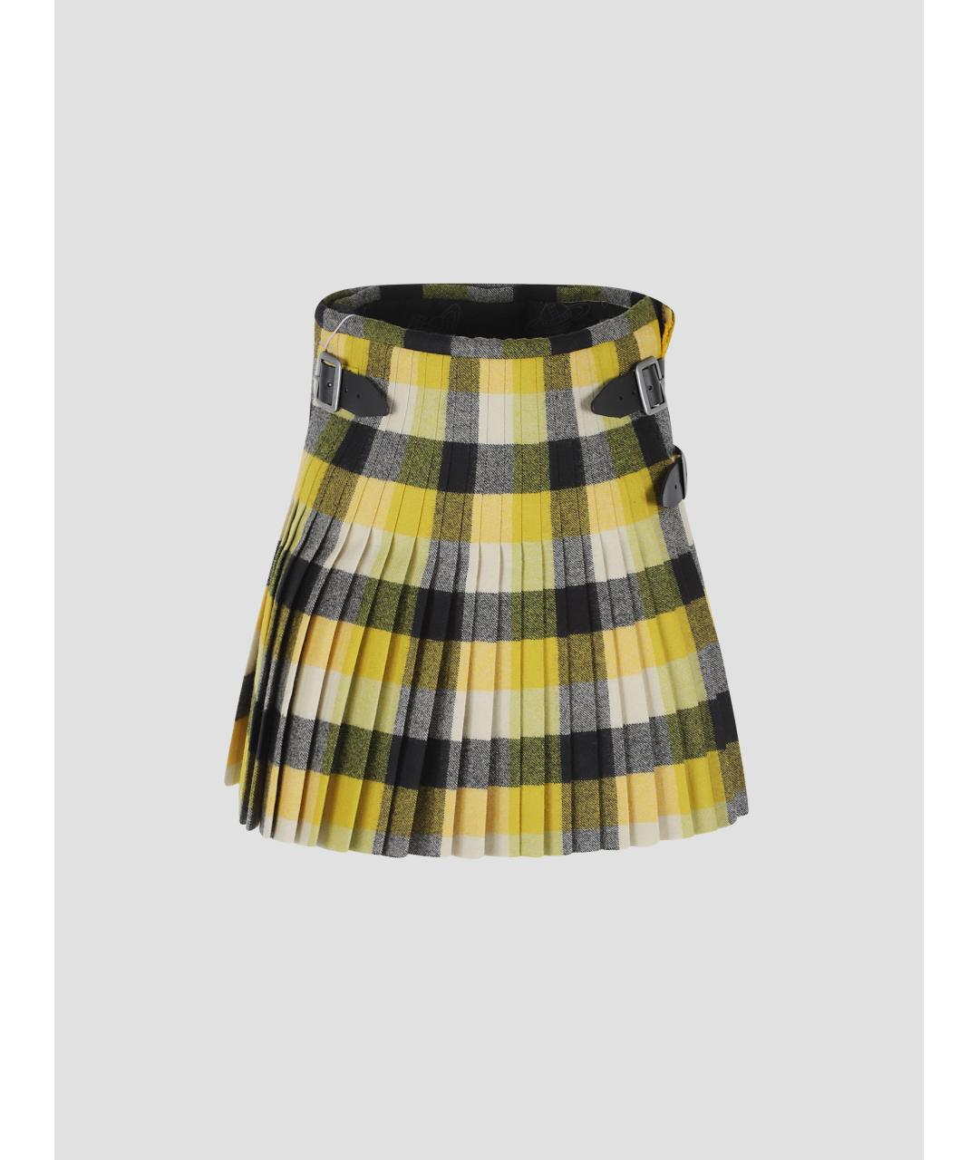 VIVIENNE WESTWOOD Мульти шерстяная юбка мини, фото 4