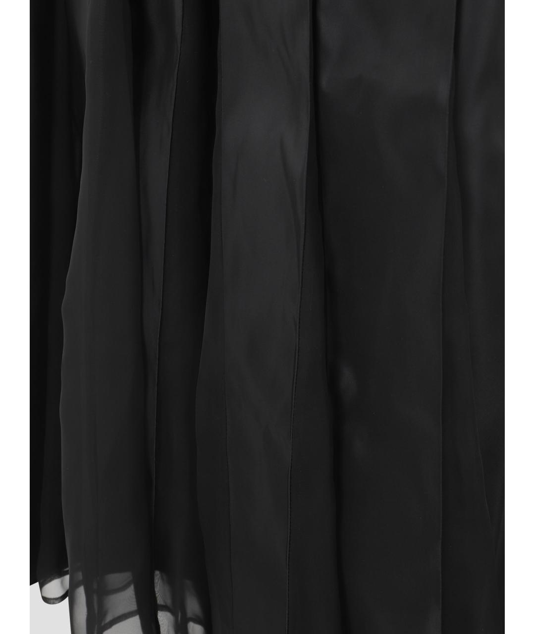 SACAI Черное хлопковое повседневное платье, фото 2