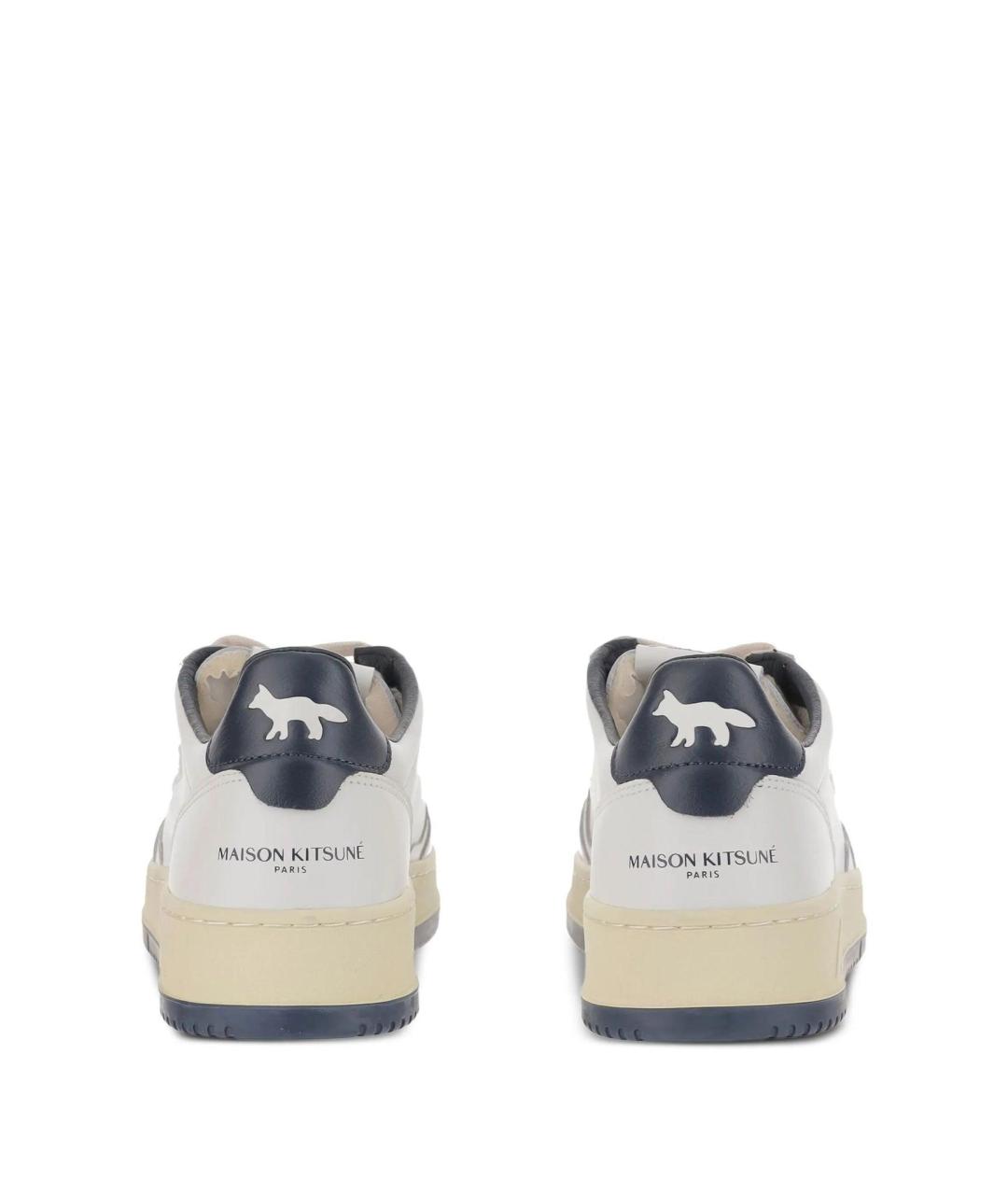 AUTRY Белые кожаные низкие кроссовки / кеды, фото 3