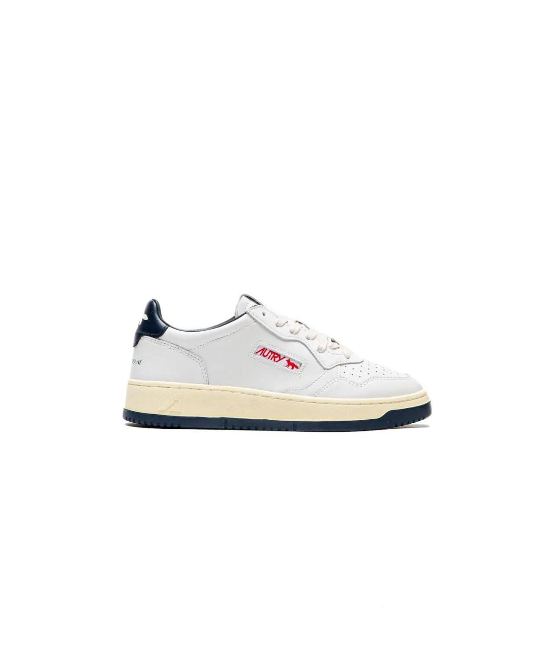 AUTRY Белые кожаные низкие кроссовки / кеды, фото 4