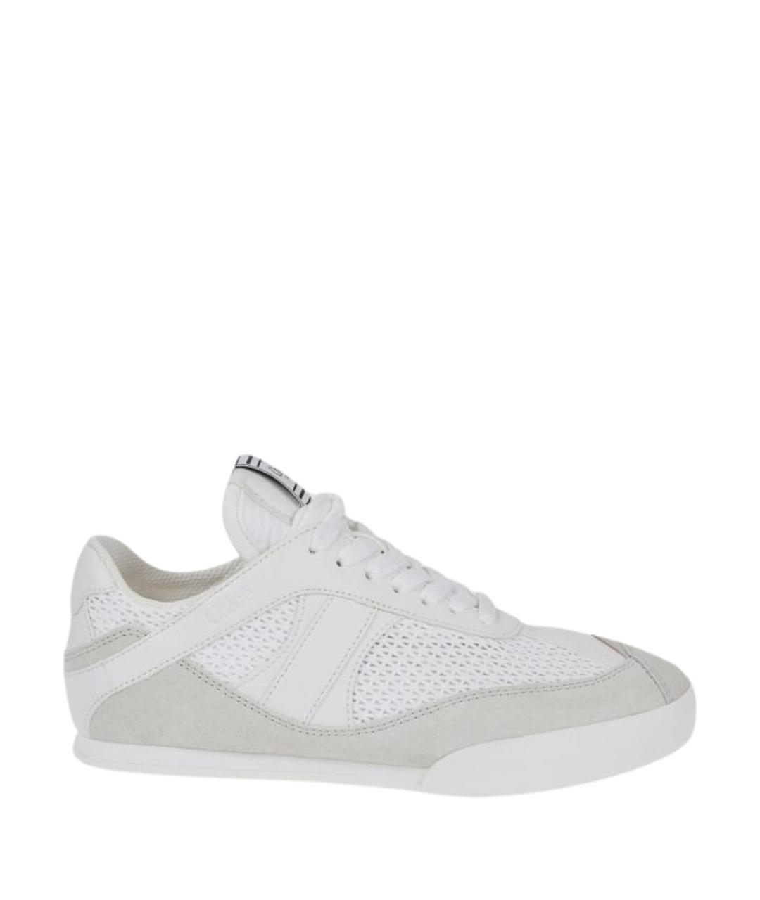 CHLOE Белые текстильные кроссовки, фото 1