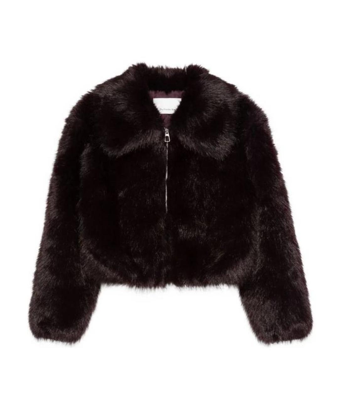 THE FRANKIE SHOP Фиолетовая полиэстеровая шуба, фото 1