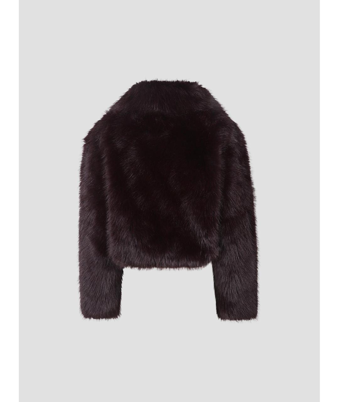 THE FRANKIE SHOP Фиолетовая полиэстеровая шуба, фото 2